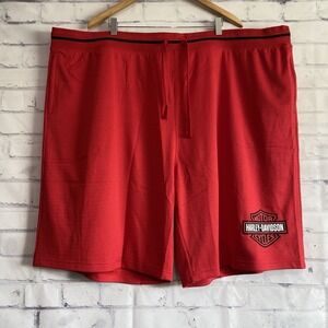 Harley-Davidson Shorts Men's 4XL Elastic Waist 10" Inseam Mesh‎ Basketball NWT